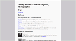 Desktop Screenshot of jeremybrooks.net