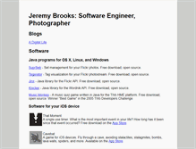 Tablet Screenshot of jeremybrooks.net